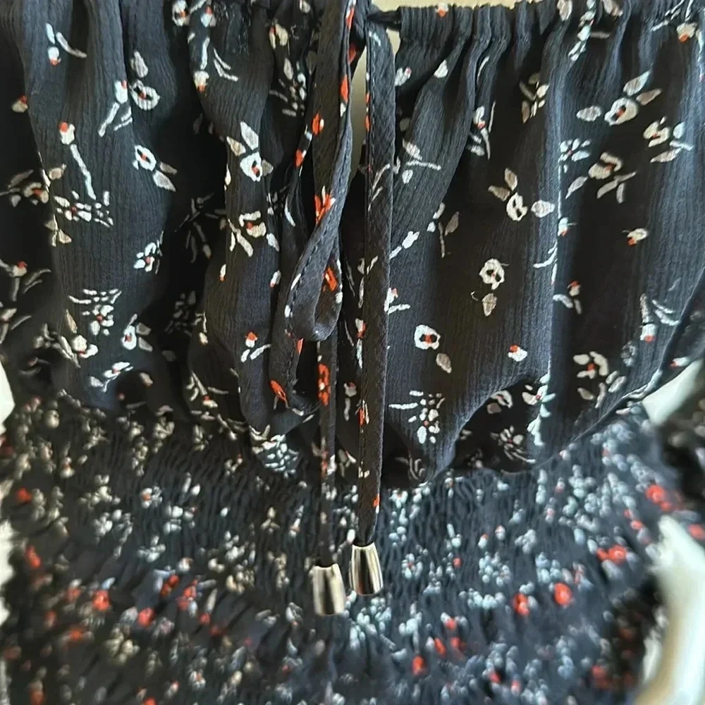 Free People Printed Lolita Top In Black Combo